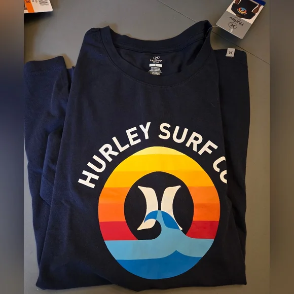 HURLEY Men's XXL Icon Slash Gradient T-shirt NEW - Picture 5 of 11